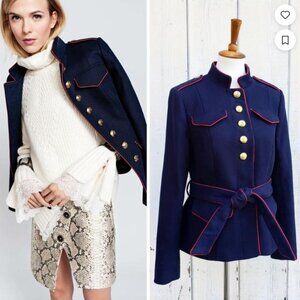 Banana Republic x Olivia Palermo Military Navy Blue Jacket